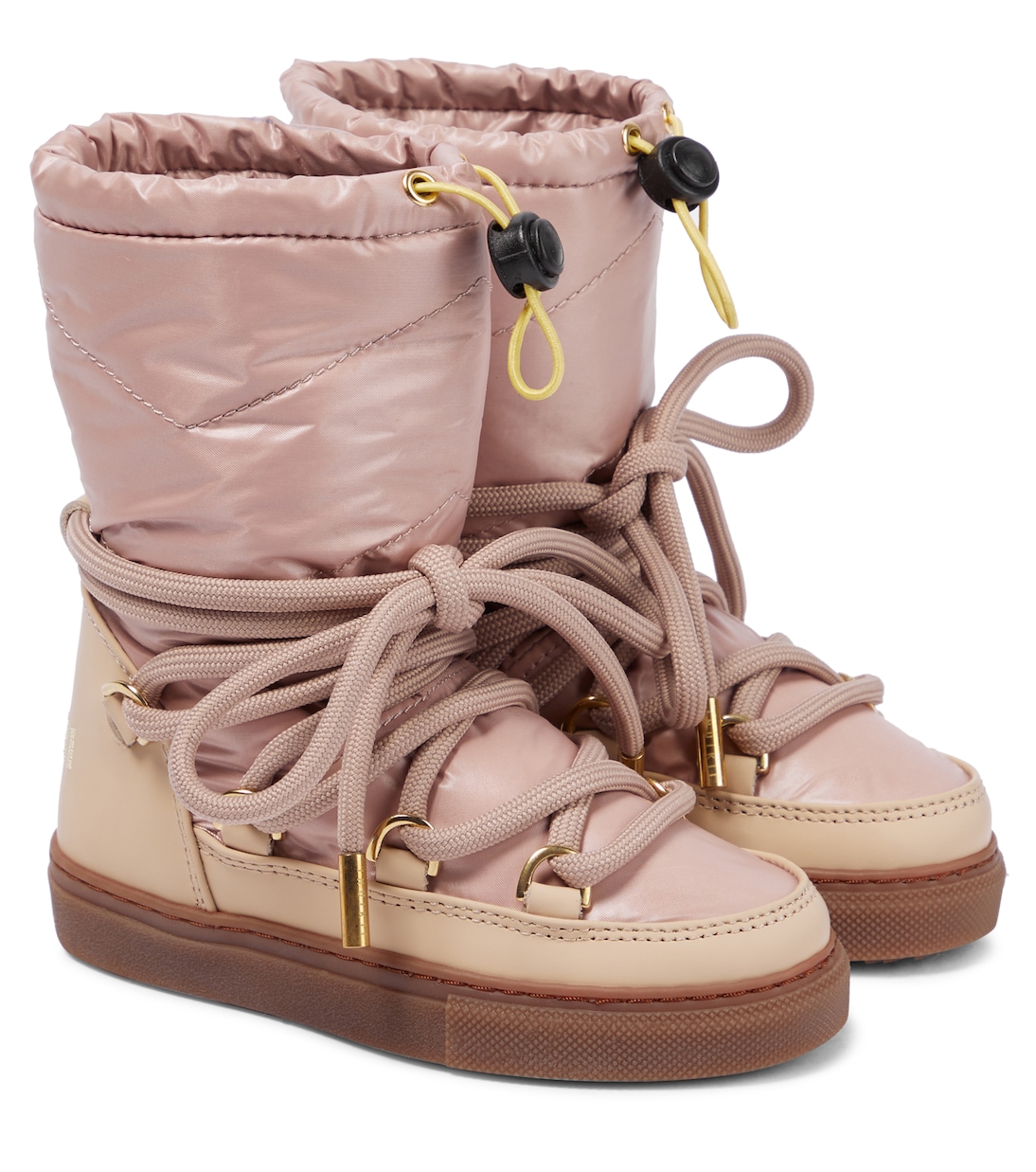 Кроссовки технические ботинки на овчинной подкладке Inuikii Kids, розовый