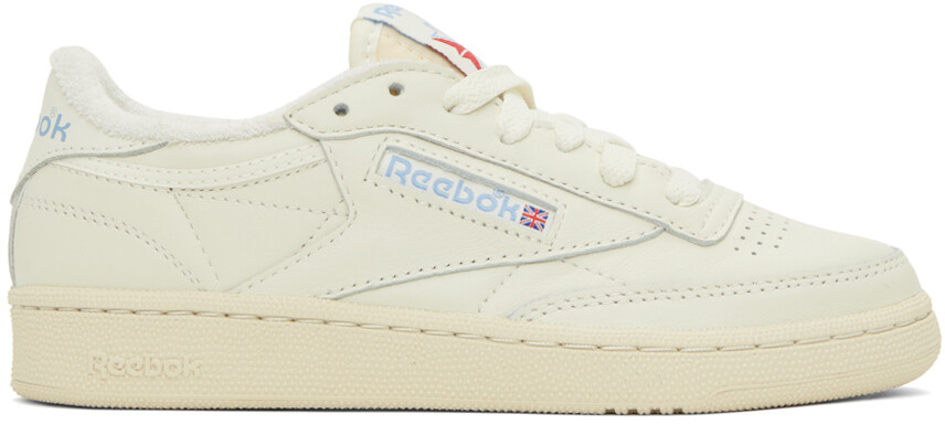 

Винтажные кроссовки Off-White Club C 85 Reebok Classics, цвет Chalk/Alabaster/Essblu