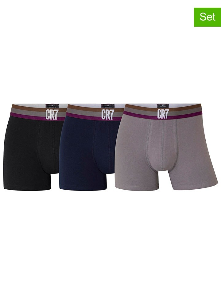 

Боксеры CR7 3er Set, цвет grau/dunkelblau/schwarz