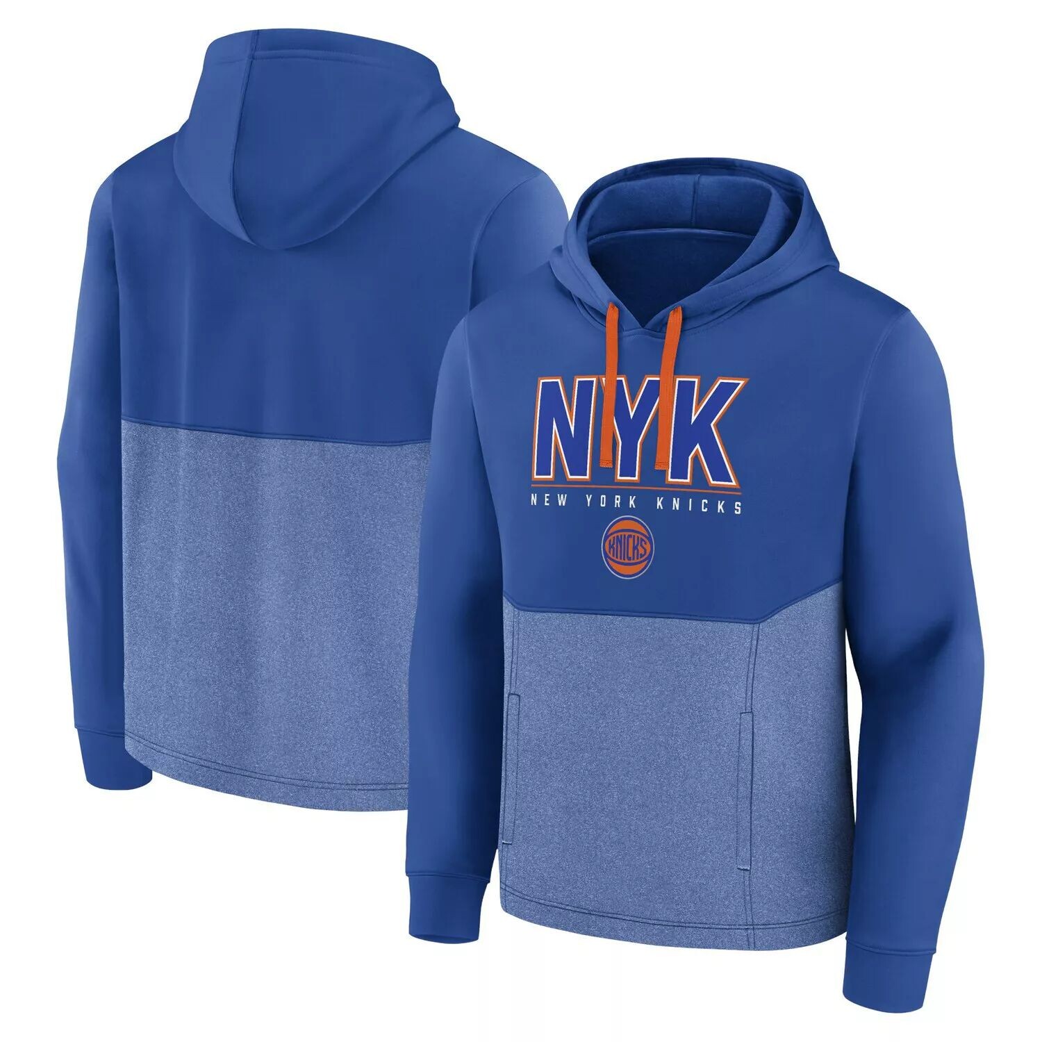 

Мужской синий пуловер с капюшоном New York Knicks Successful Tri-Blend Fanatics