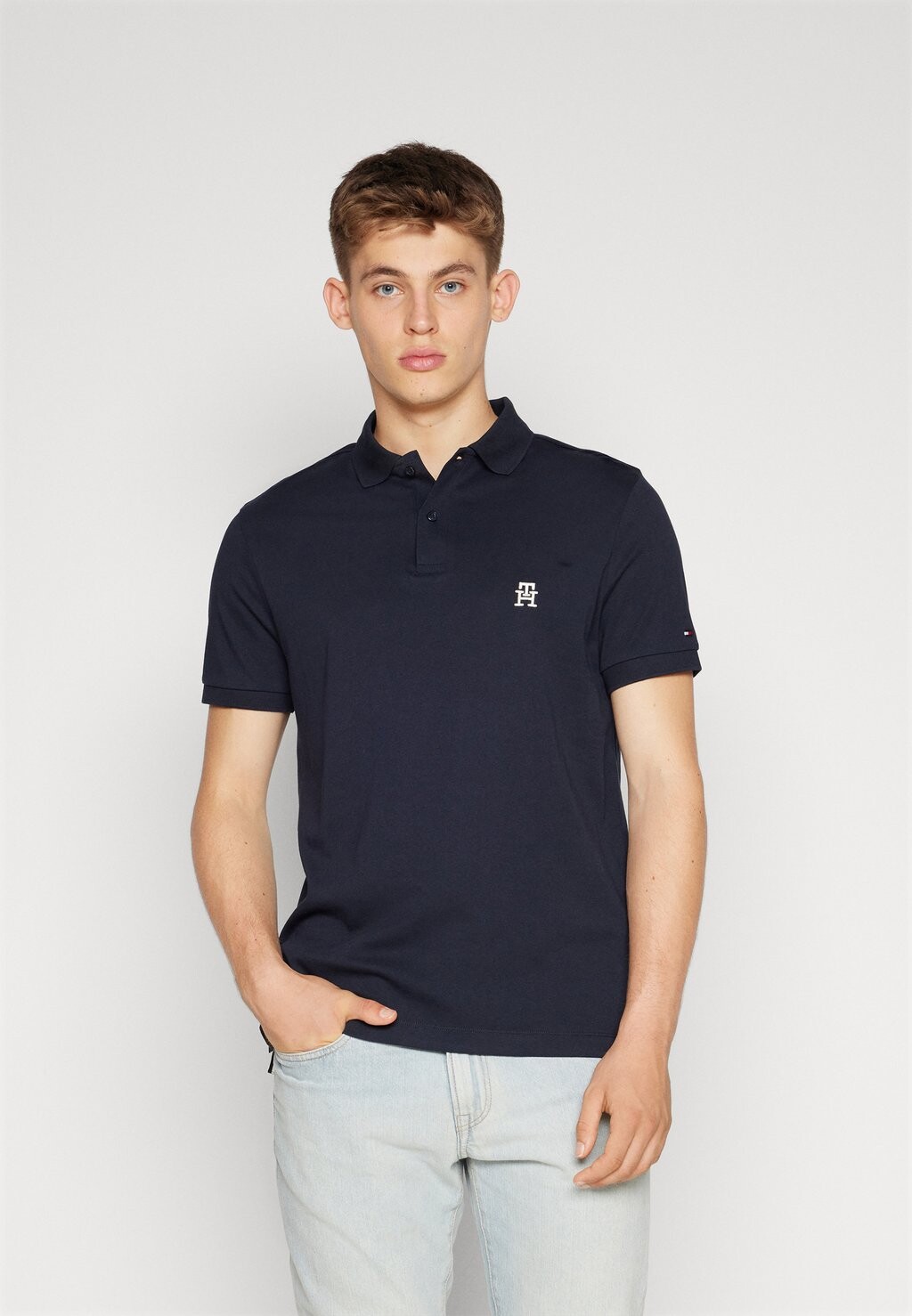 

Поло МАЛЕНЬКИЙ Tommy Hilfiger, небо пустыни