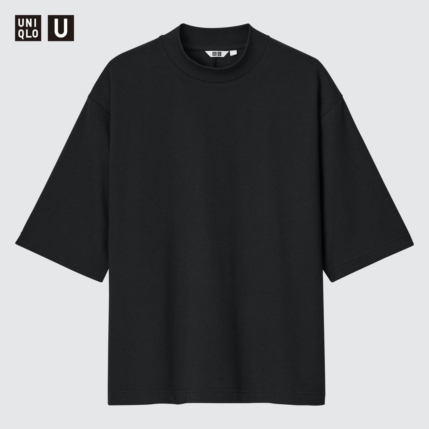

Футболка оверсайз Uniqlo AIRism хлопковая, черный