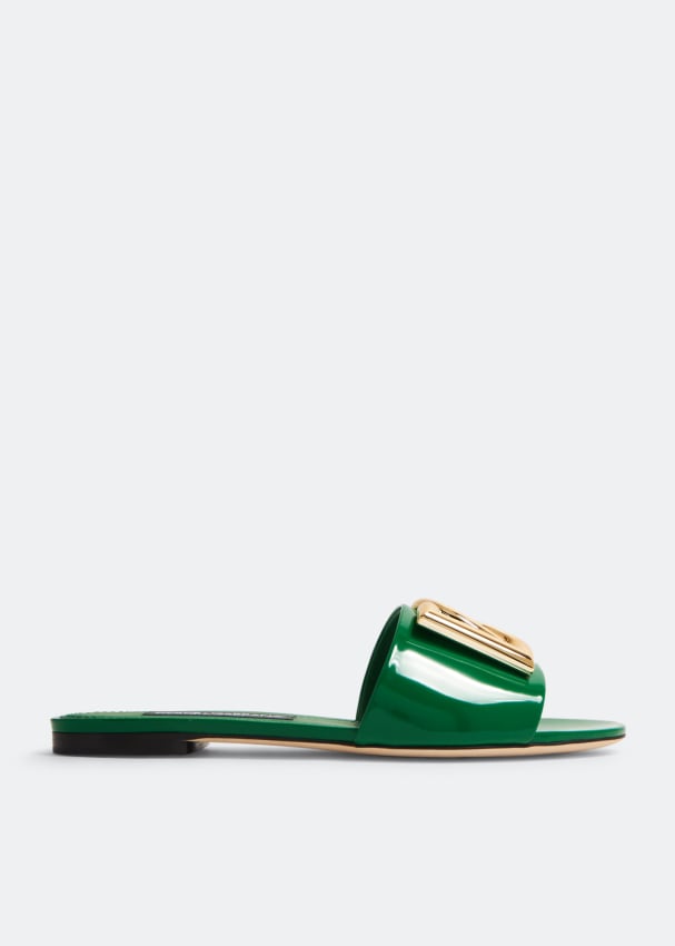 Сандалии Dolce&Gabbana DG Logo, зеленый цена и фото