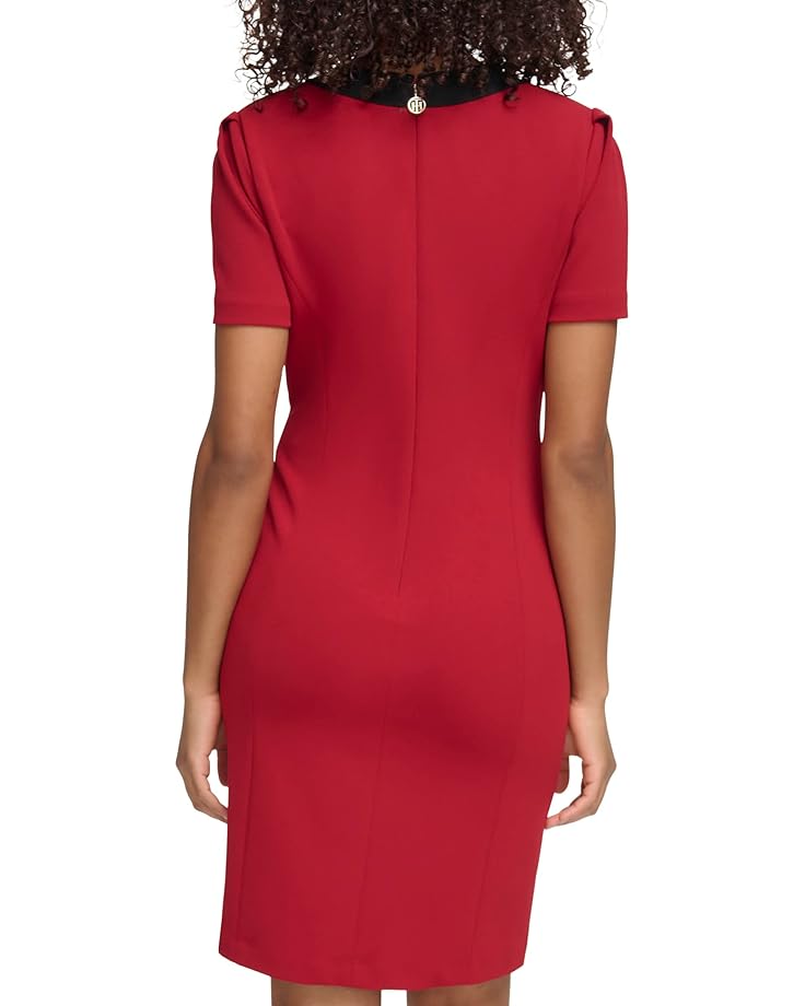 цена Платье Tommy Hilfiger Short Sleeve Color-Block Sheath, цвет Caribou/Black