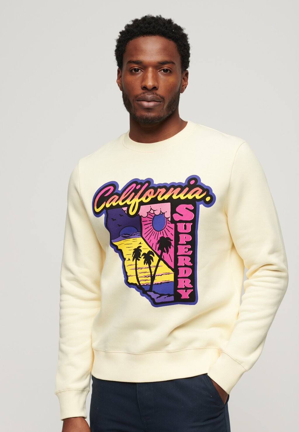 

Толстовка TRAVEL Superdry, цвет urban cream