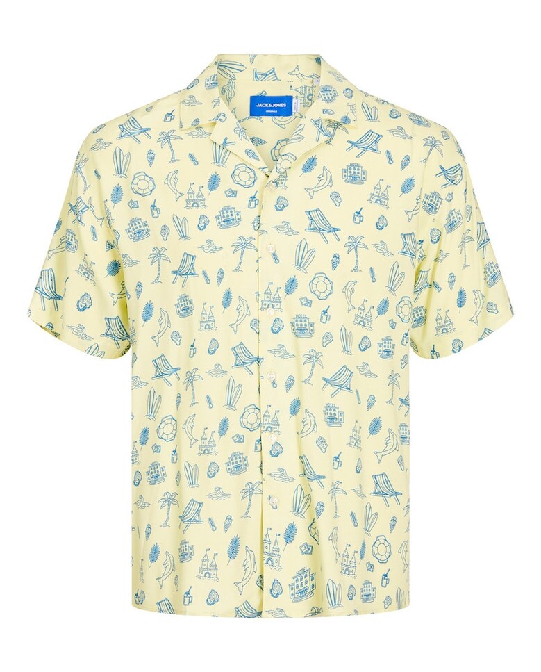 

Мужская рубашка с коротким рукавом Resort Jack & Jones, желтый