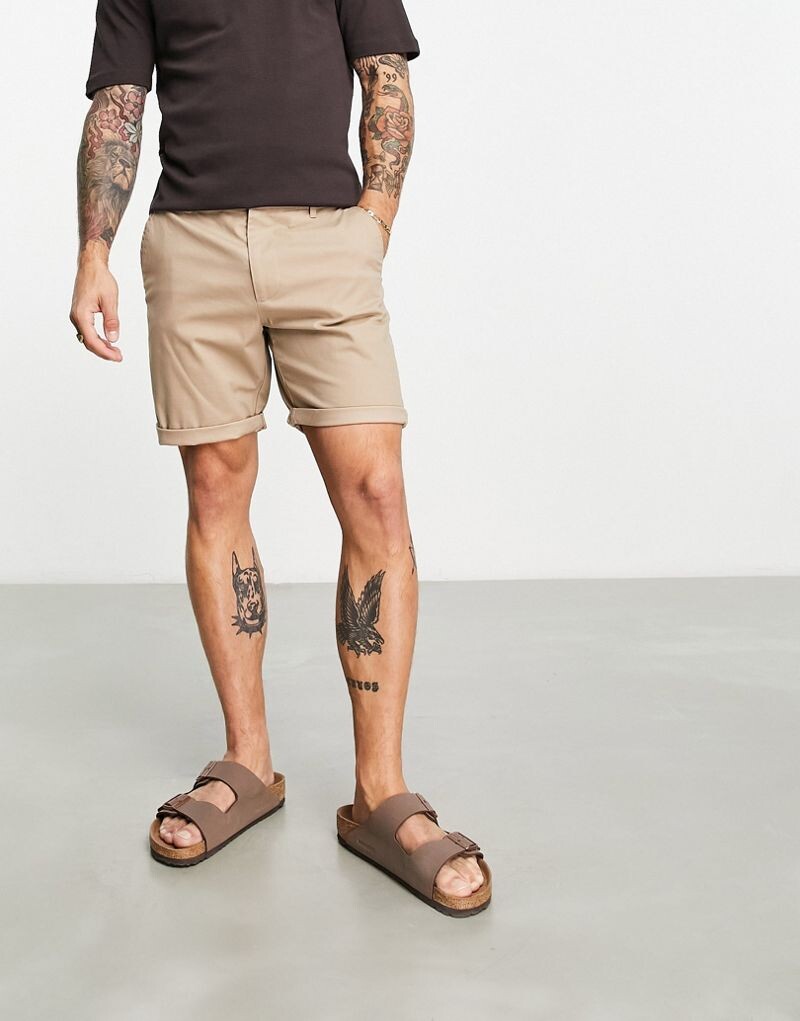 

Узкие шорты чинос средней длины ASOS DESIGN