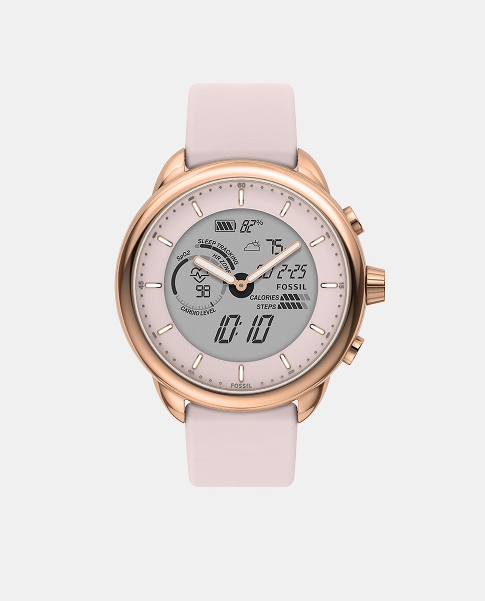 

Умные часы Wellness Edition Gen 6 Hybrid FTW7083 телесного цвета из силикона Fossil