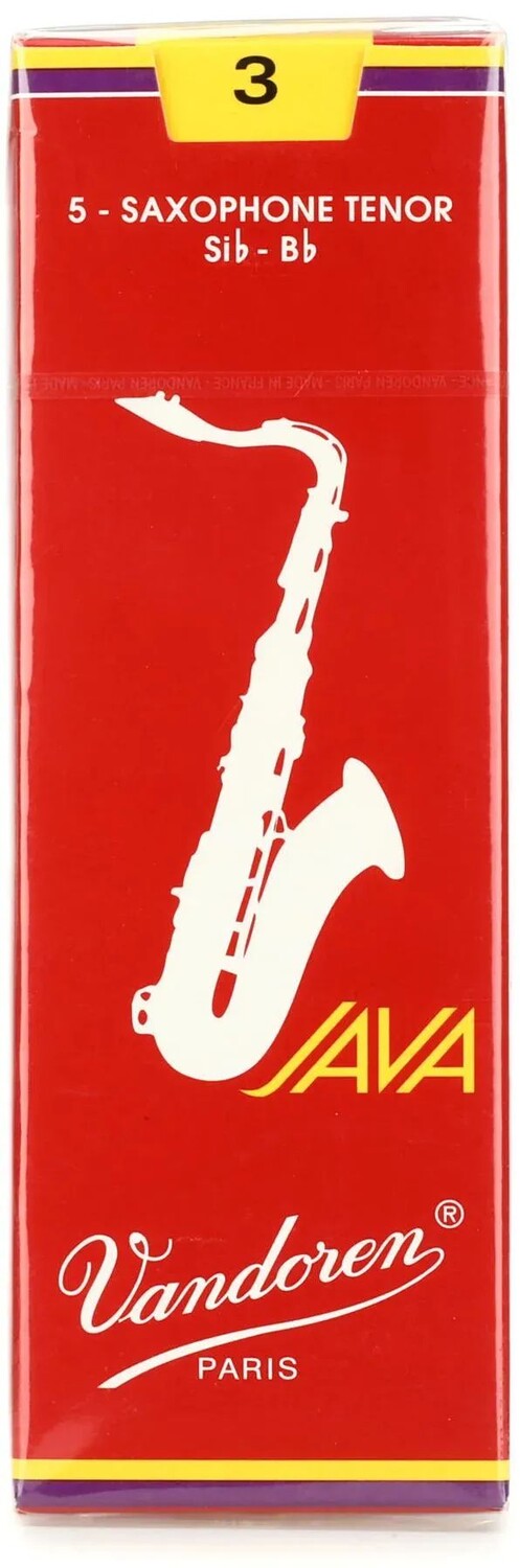 

Vandoren SR273R — красные трости для тенор-саксофона JAVA — 3,0 (5 шт.)