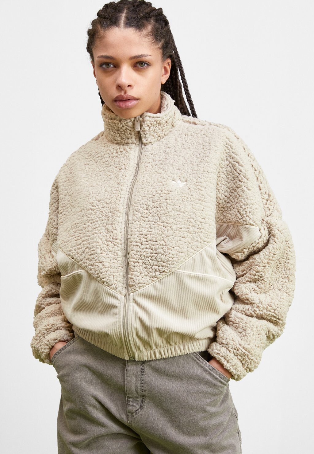 

Куртка флисовая adidas Originals, бежевый