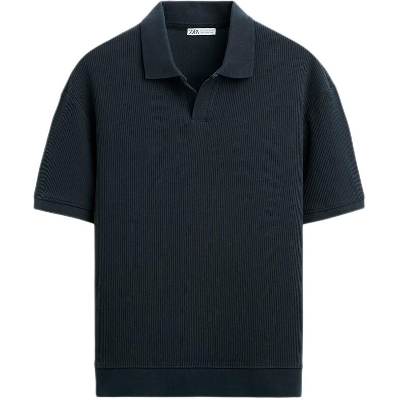 

Рубашка поло мужская, цвет морской волны Zara, цвет Sea Blue