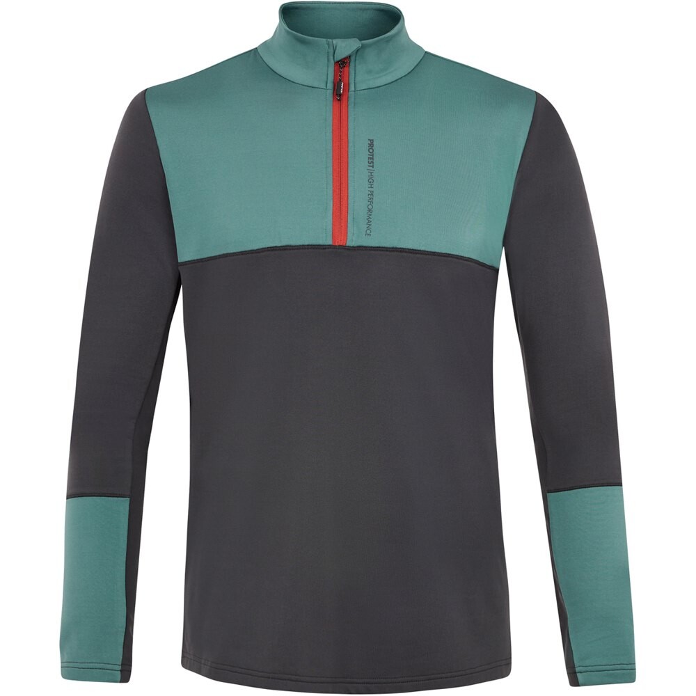 

Спортивная футболка Protest Prtsitano half zip, серый