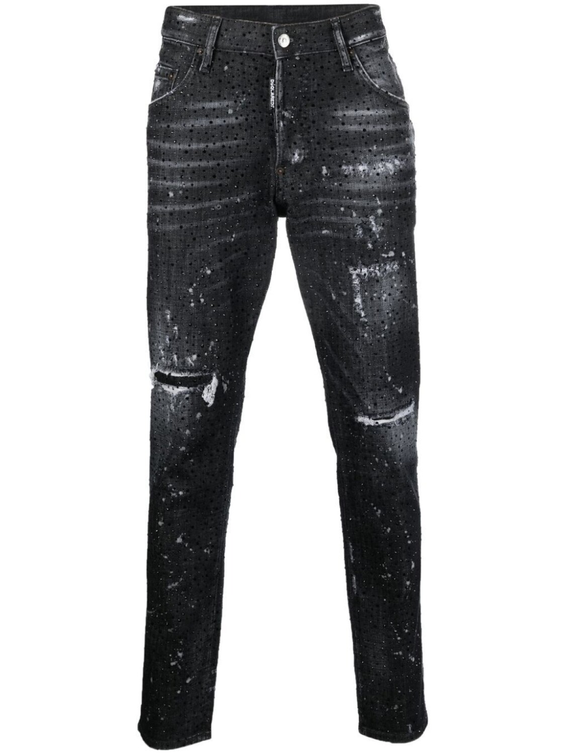 

Джинсы скинни Skater со стразами Dsquared2, черный
