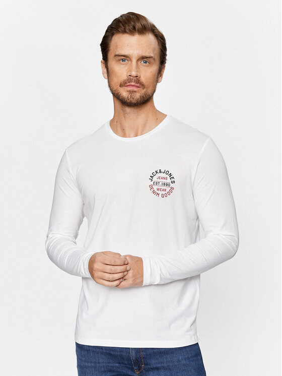 

Классический крой с длинными рукавами Jack&Jones, белый