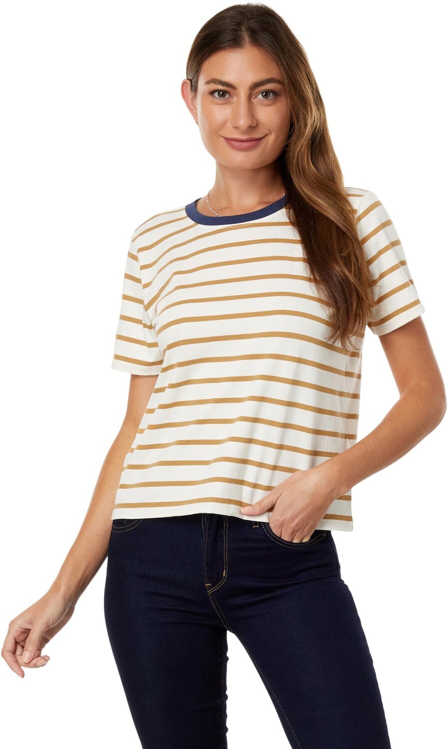 

Футболка в полоску Sandy Deschutes Pendleton, цвет Antique White/Honey Mustard