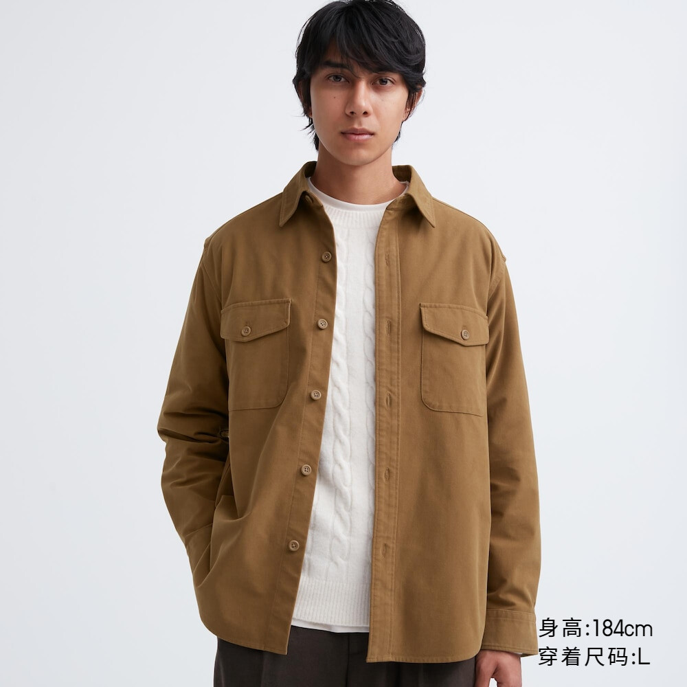 

Мужская и женская одежда Uniqlo, свободная рабочая рубашка, тонкая куртка, рубашка в горном стиле с длинными рукавами