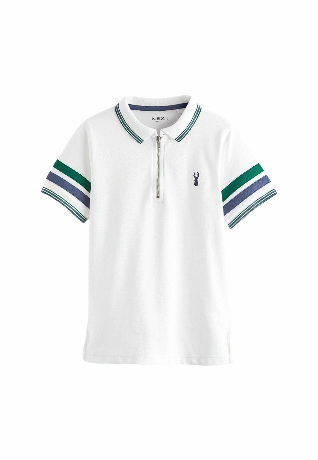 Рубашка поло SHORT SLEEVE REGULAR FIT Next, цвет white green рубашка поло short sleeve regular fit next цвет neutral