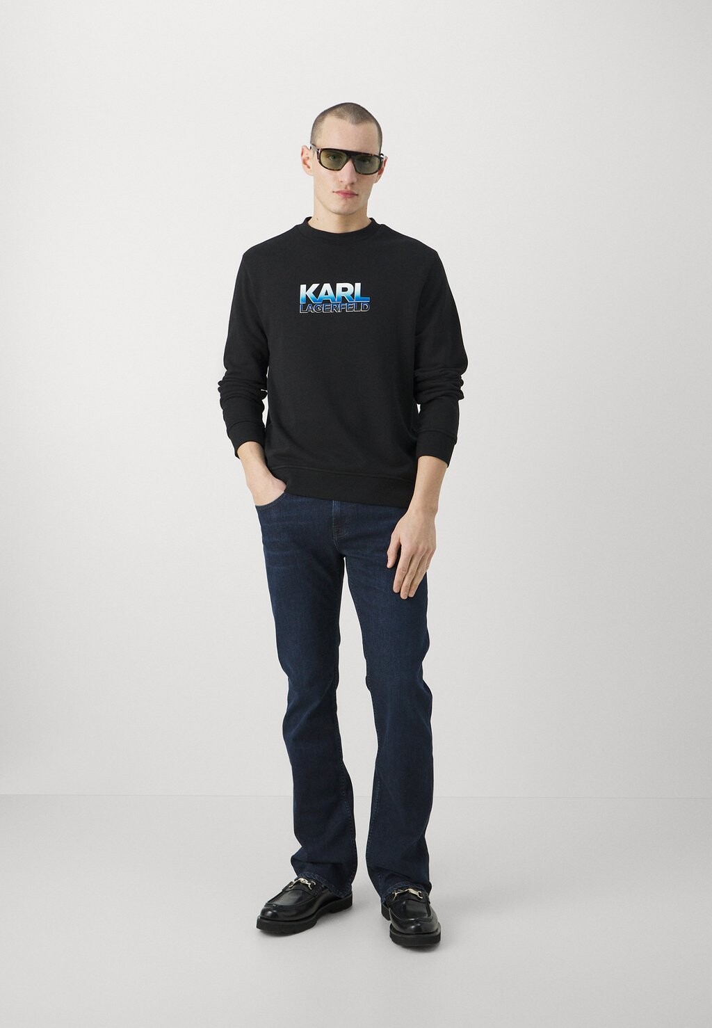 

Толстовка KARL LAGERFELD CREWNECK, черный
