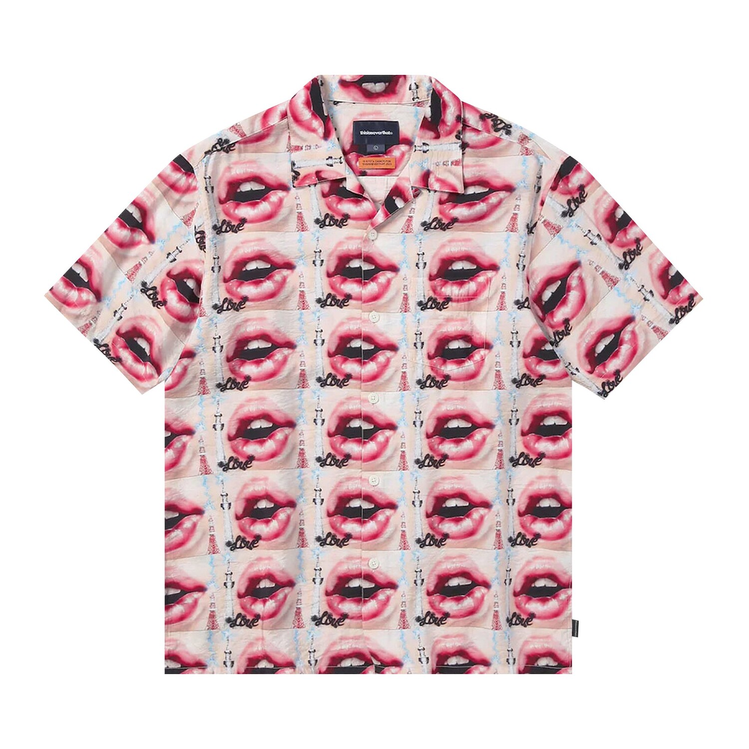 

Thisisneverthat Рубашка из искусственного шелка Lips, Розовая