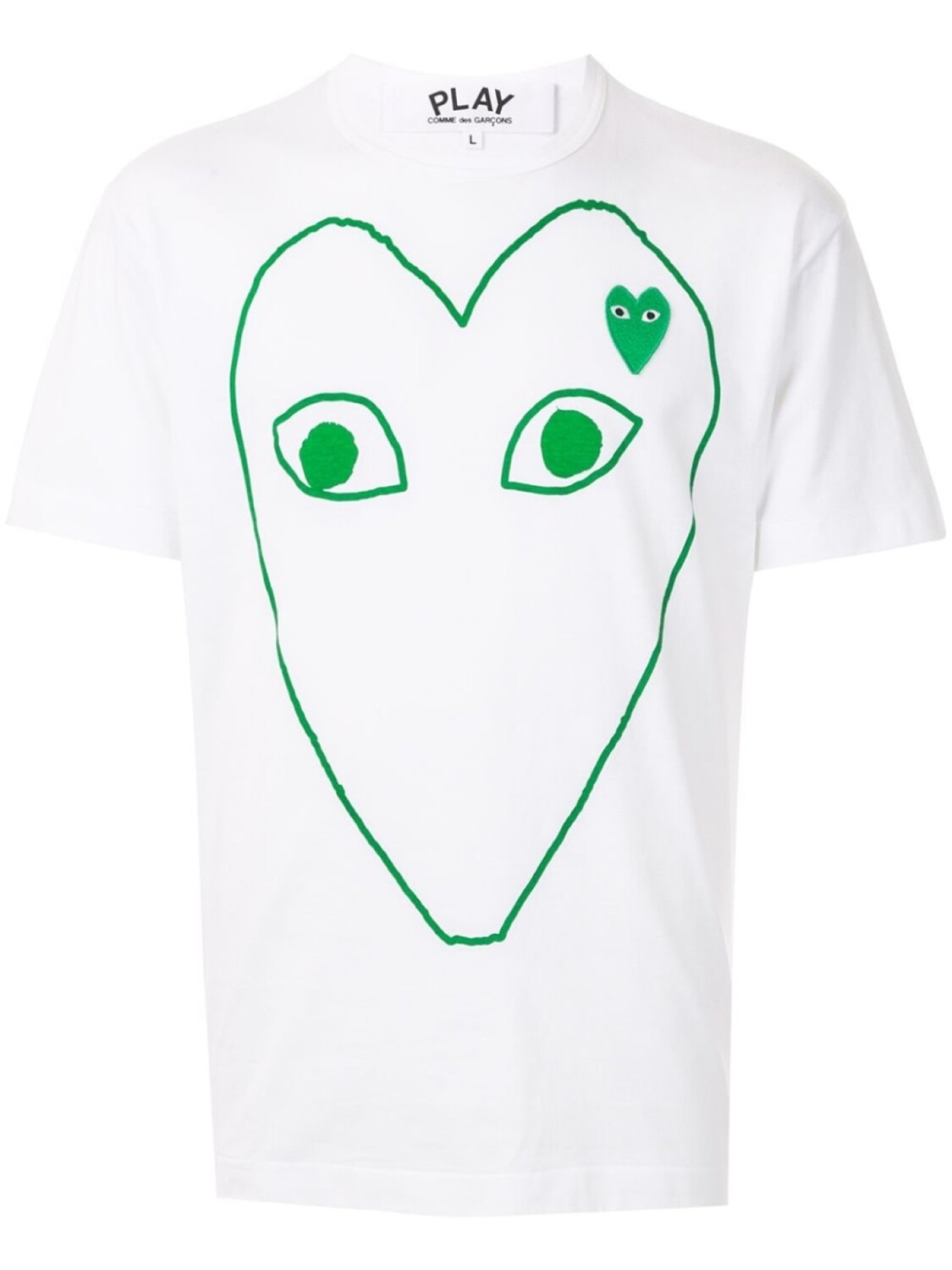 

Comme Des Garçons Play футболка с логотипом, белый