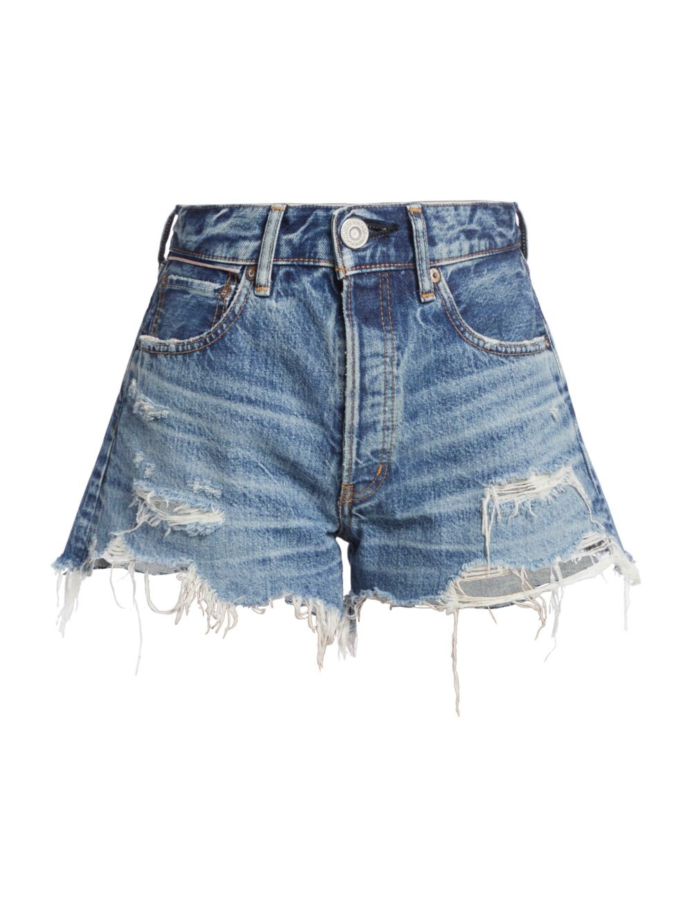 

Джинсовые шорты Walworth с высокой посадкой Moussy Vintage, синий