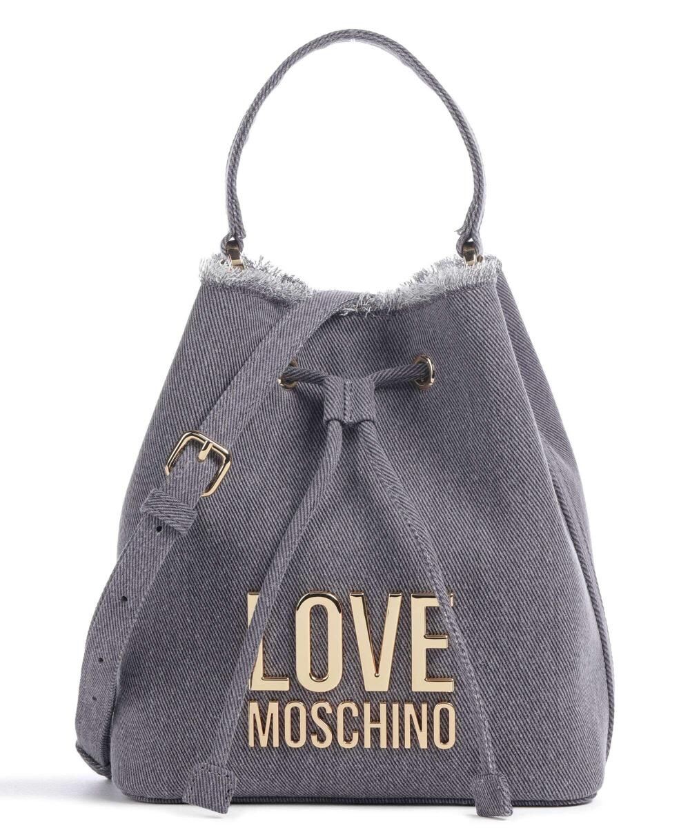 

Джинсовая сумка-ведро Icon, хлопок Love Moschino, синий