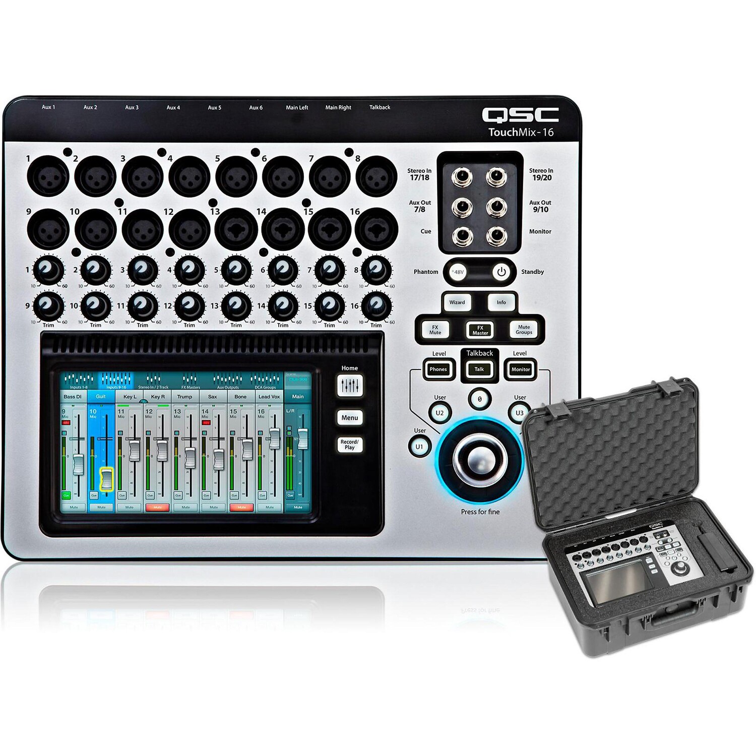 

Компактный цифровой микшер QSC TouchMix-16 в футляре