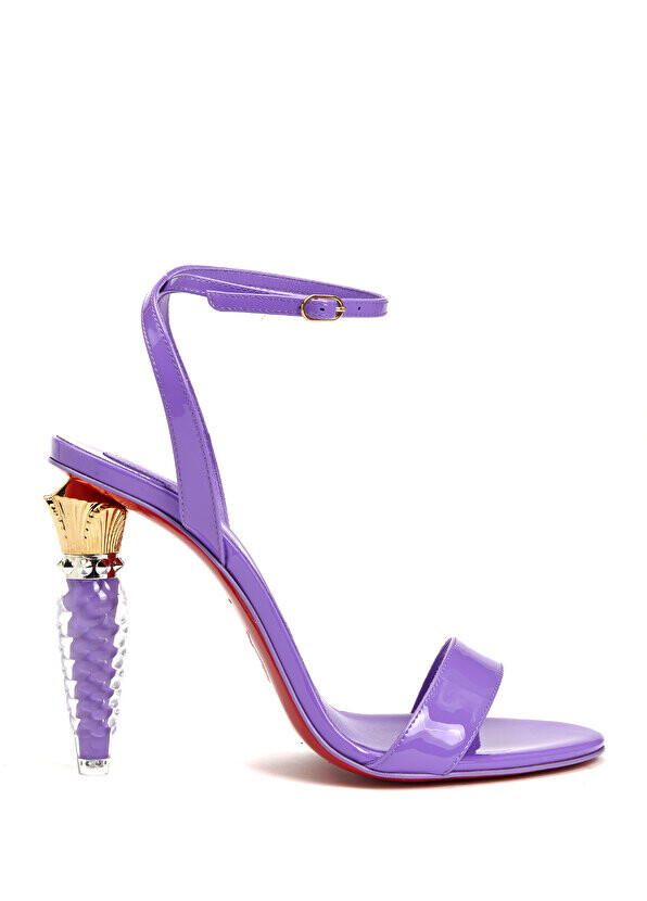 

Фиолетовые женские кожаные сандалии lipgloss queen Christian Louboutin