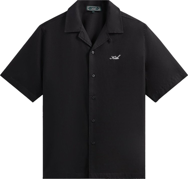 Рубашка Kith Thompson Camp Collar 'Black', черный maharishi thai cloud camp collar