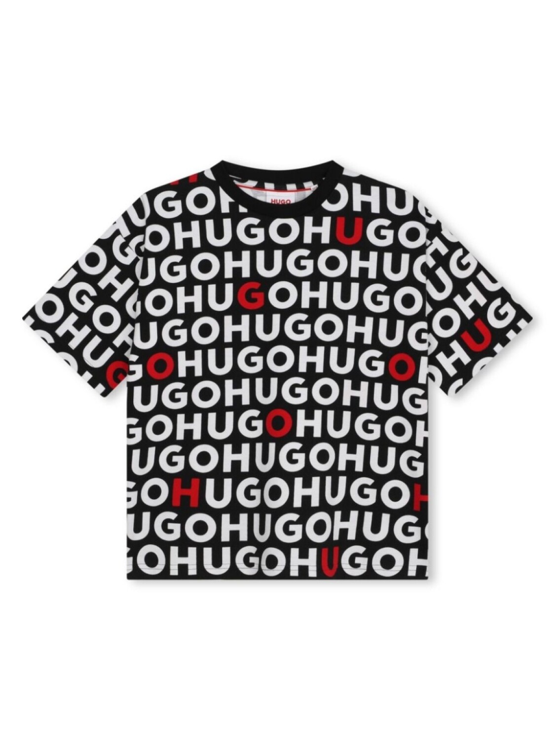 

HUGO KIDS футболка с логотипом, черный