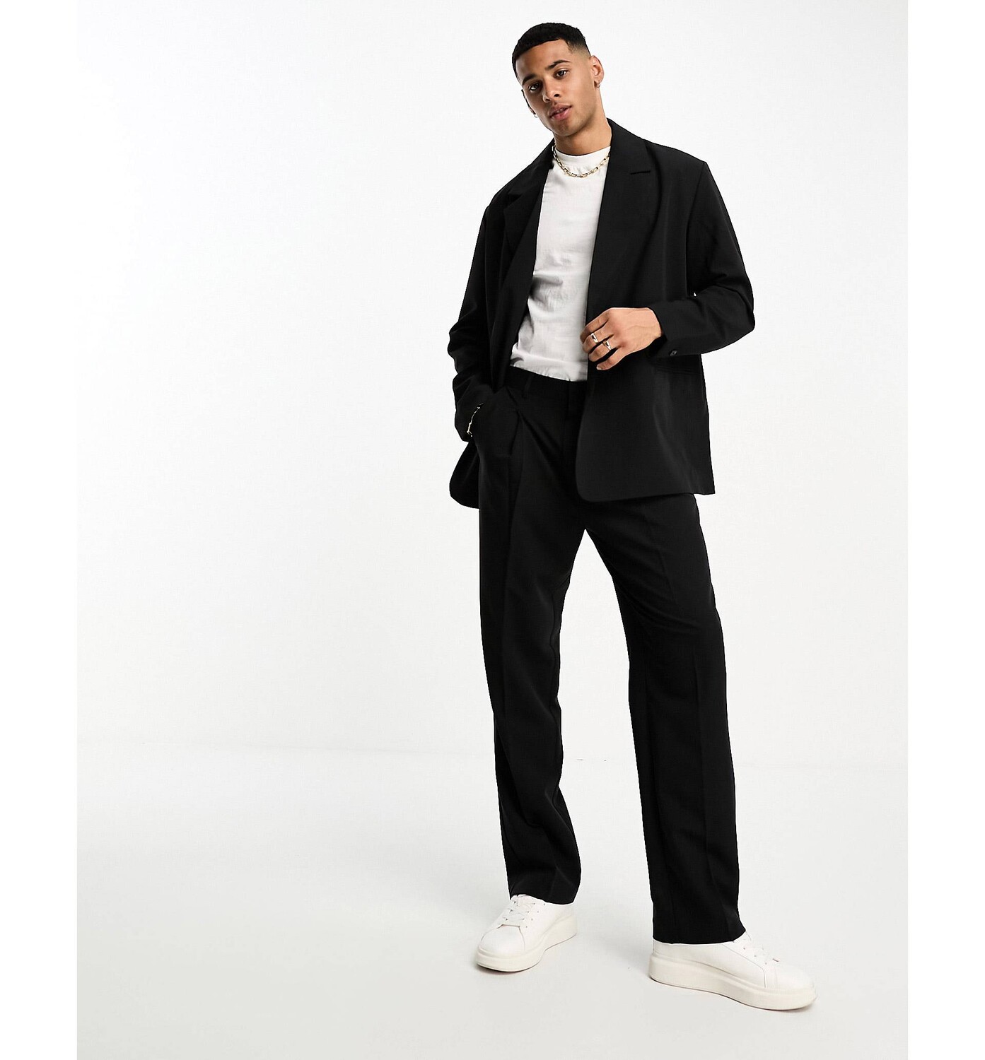 

Черные брюки широкого кроя Jack & Jones Originals