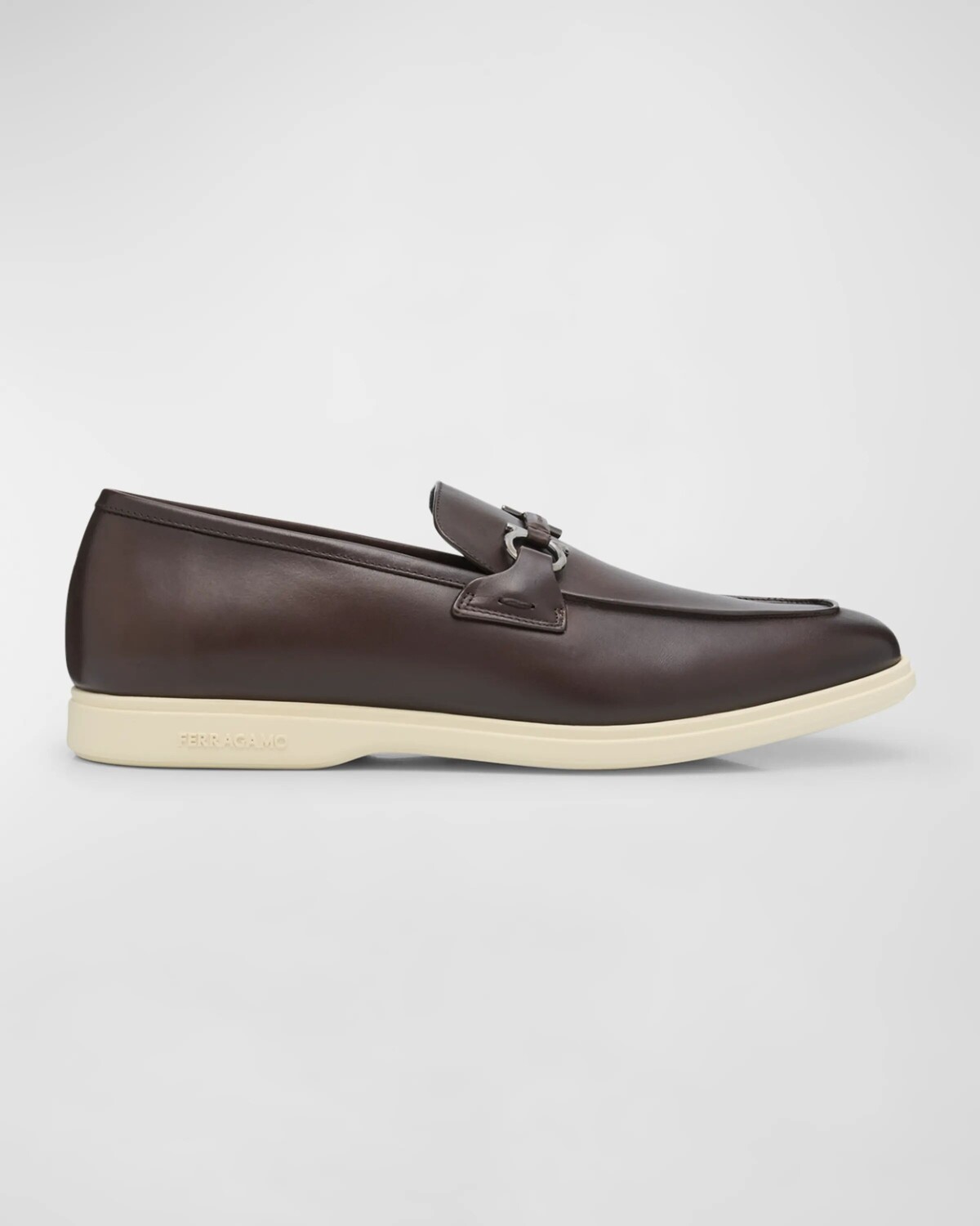 

Мужские кожаные лоферы Cosimo Ganicni Bit Ferragamo, цвет T.Moro 23