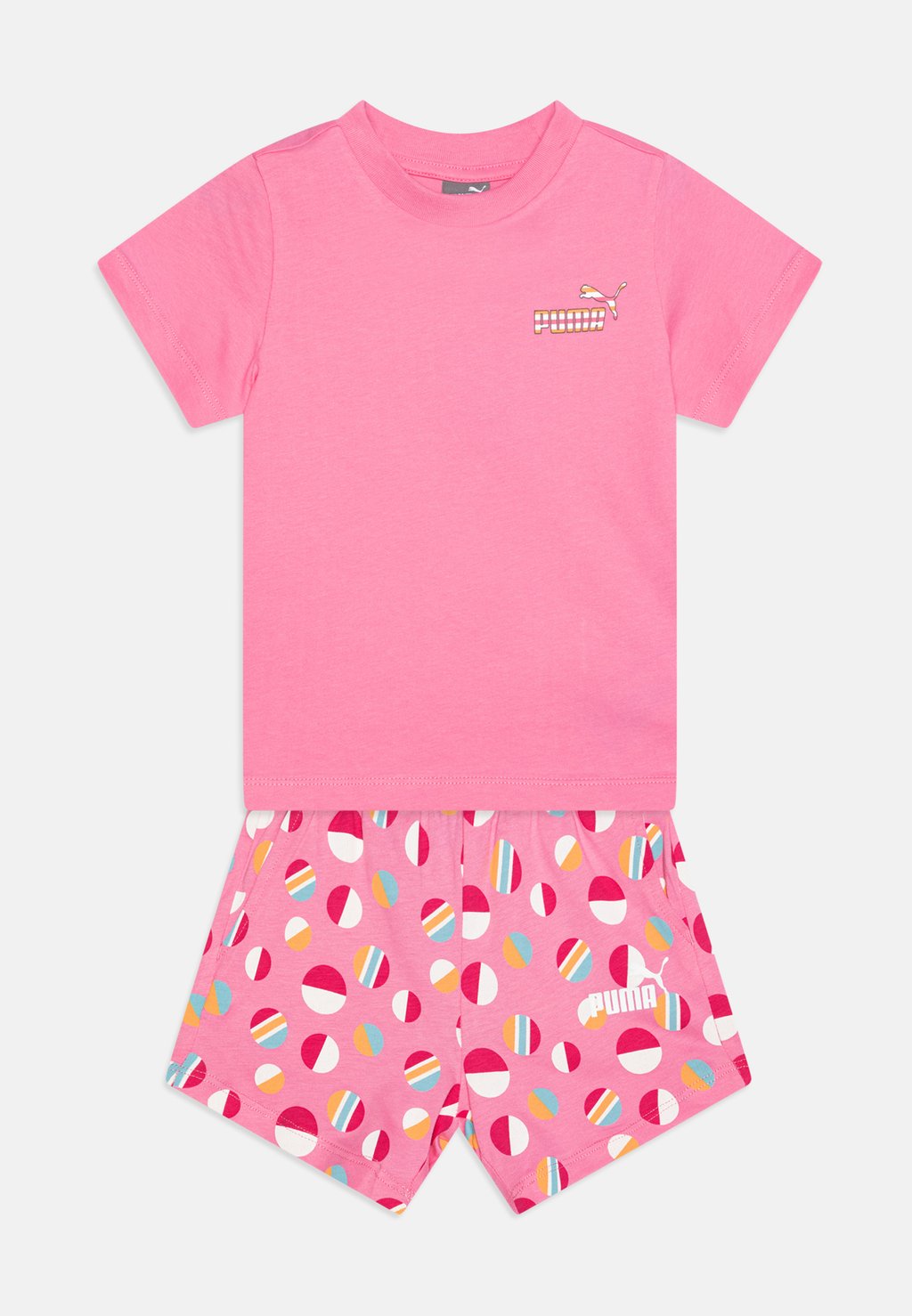 цена Короткие спортивные штаны SUMMER CAMP INFANTS UNISEX SET Puma, цвет fast pink