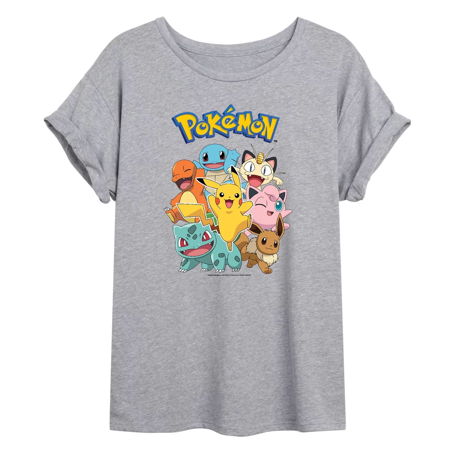 Большая футболка с рисунком Pokémon Group Shot для юниоров Licensed Character