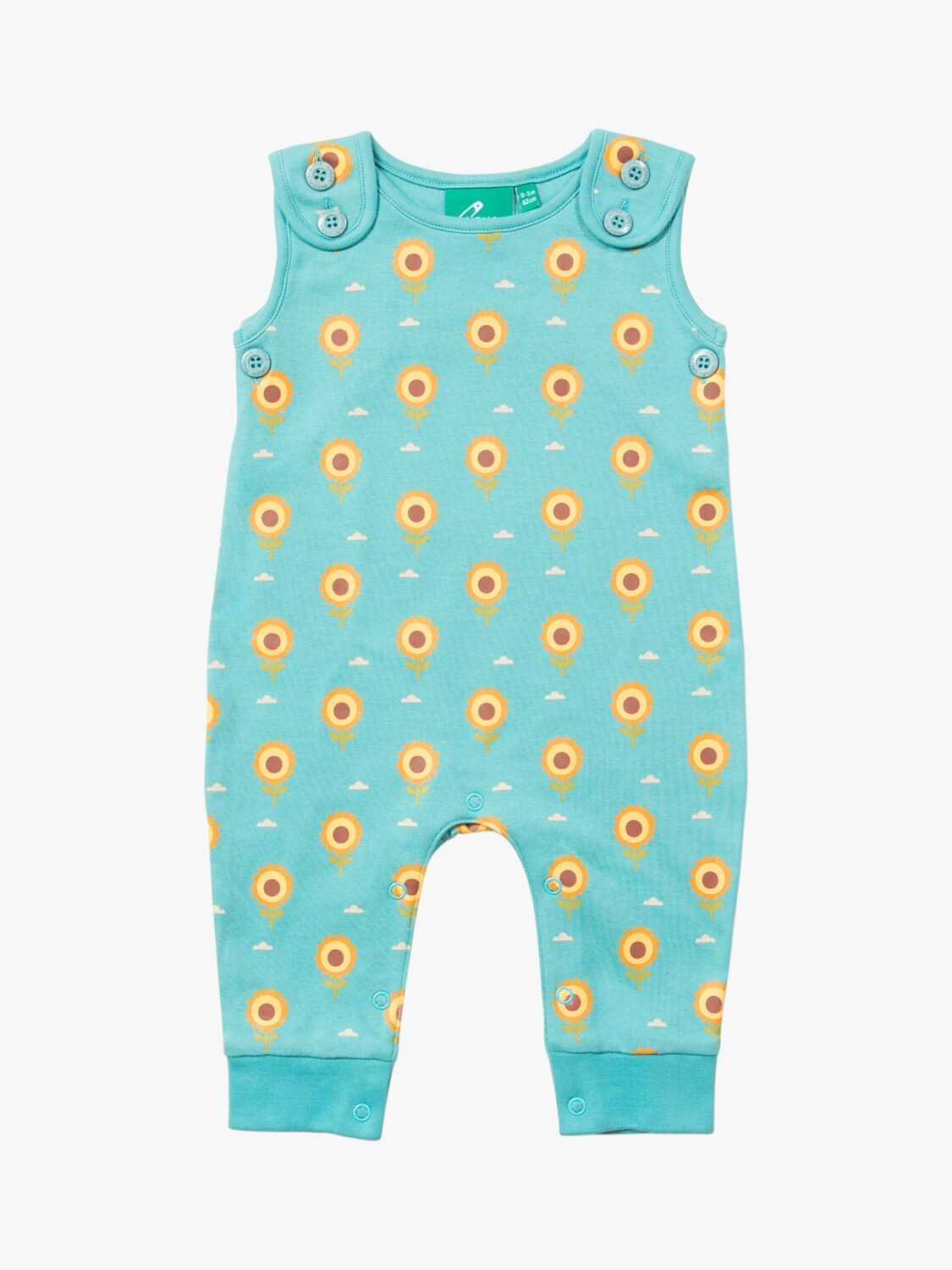 

Комбинезон Little Green Radicals Baby Sunflower, принт с подсолнухами