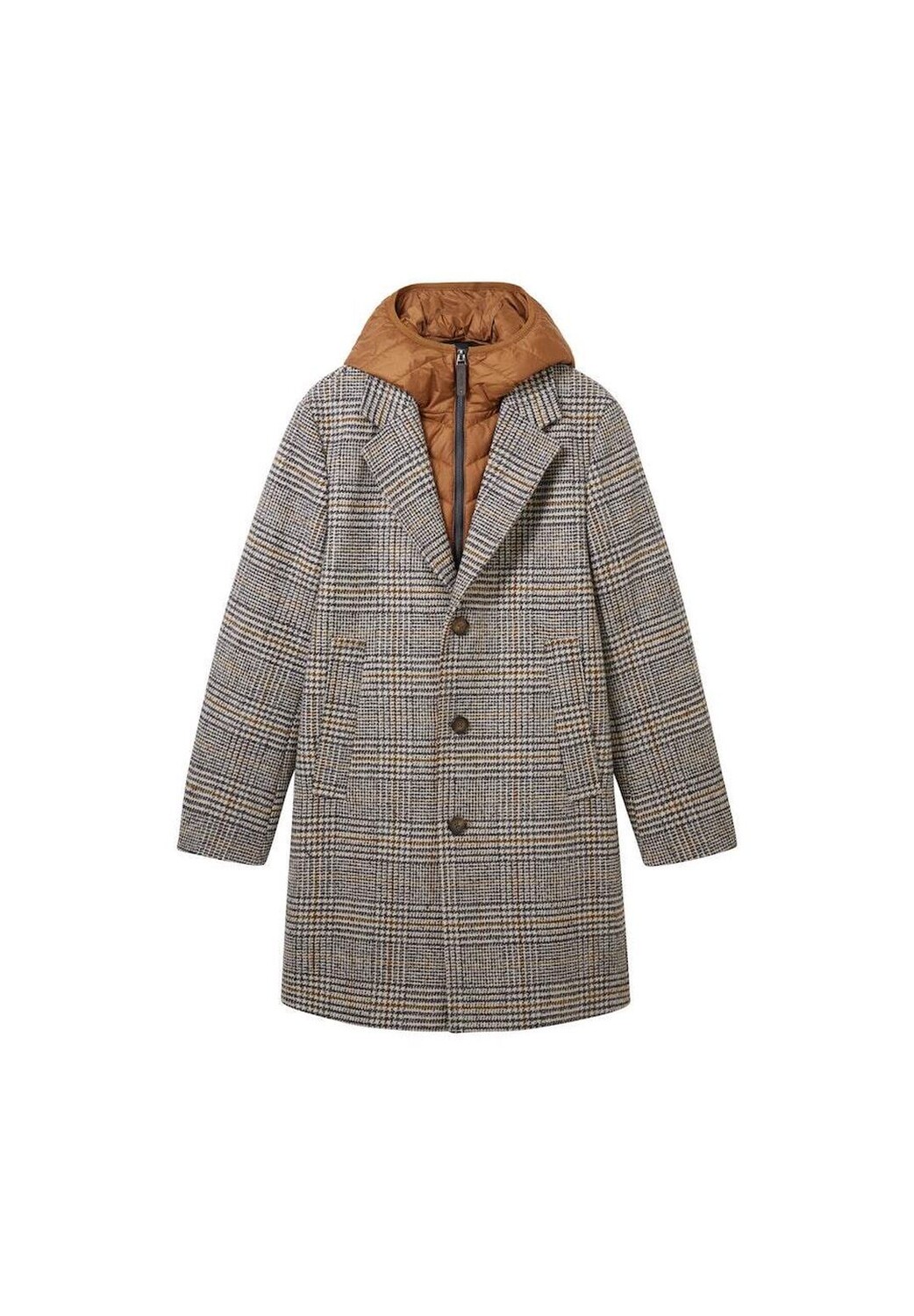 

Пальто TOM TAILOR, цвет Beige Brown Wool Check
