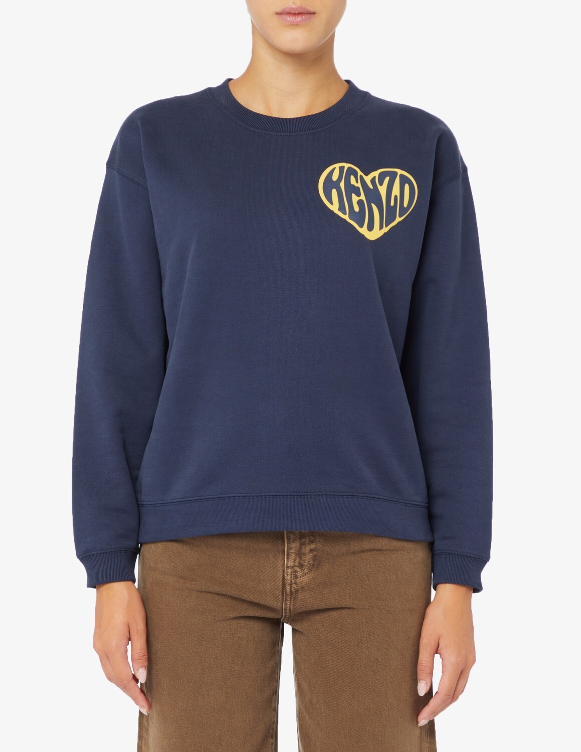 

Свитер с сердечками Kenzo, синий
