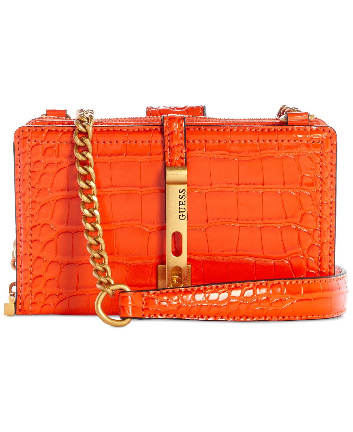 

Миниатюрное плечо через плечо James Girlfriend с тремя отделениями GUESS