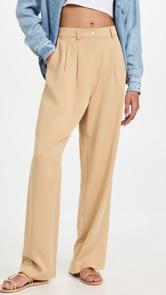 

Брюки DONNI. Twill Pleated, песочный