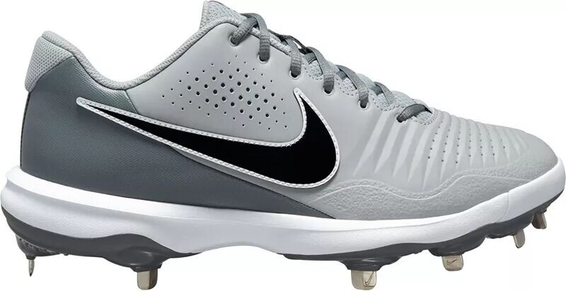 

Мужские бейсбольные бутсы Nike Alpha Huarache 3 Varsity Low Metal, серый/черный