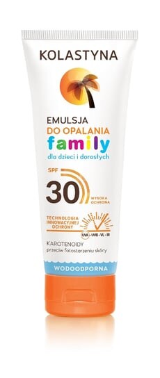 

Эмульсия для загара для детей и взрослых Family, SPF 30, 250 мл Kolastyna, Tanning
