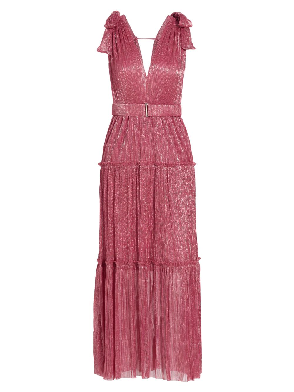 Ярусное платье макси Helena с эффектом металлик SABINA MUSÁYEV, розовый платье макси с эффектом металлик afek плиссе sabina musáyev цвет sandstone
