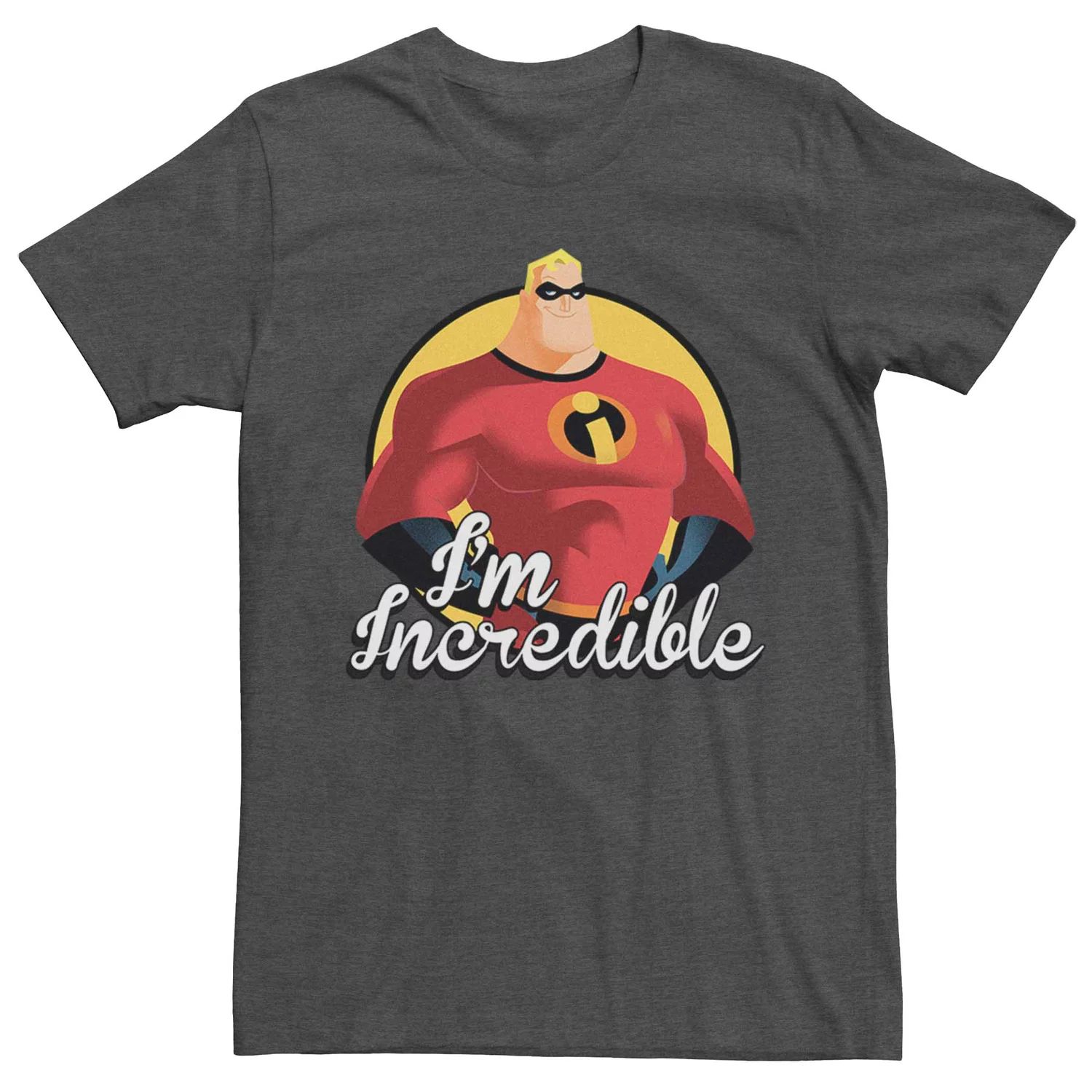 

Мужская футболка с рисунком Disney Pixar Incredibles I'm Incredible Licensed Character