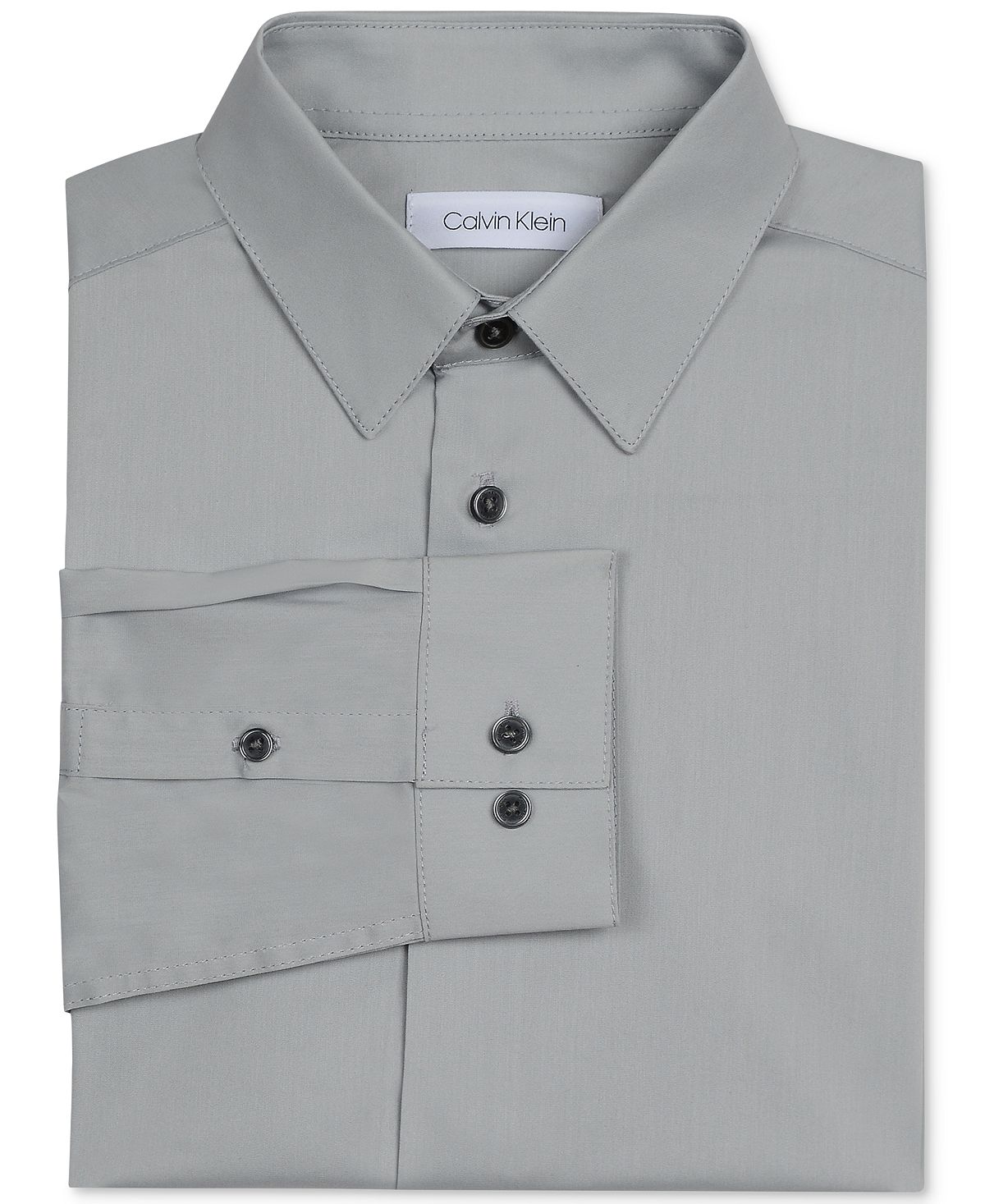 цена Рубашка приталенного кроя из однотонного эластичного поплина для больших мальчиков Calvin Klein