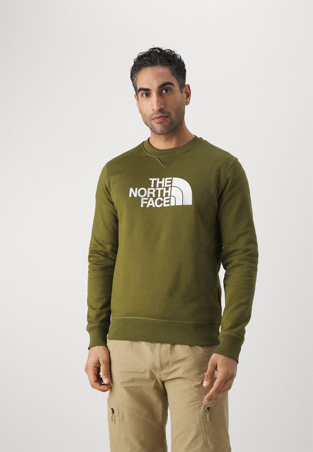 

Толстовка Drew Peak Crew The North Face, цвет forest olive