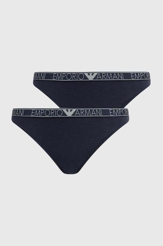 

Стринги упаковка из 2 шт. Emporio Armani Underwear, темно-синий