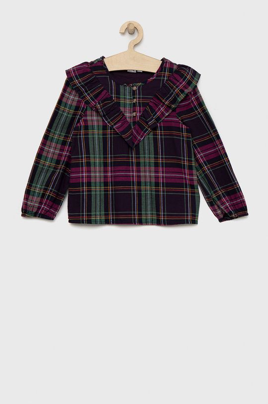 цена Детская хлопковая блузка GAP, мультиколор