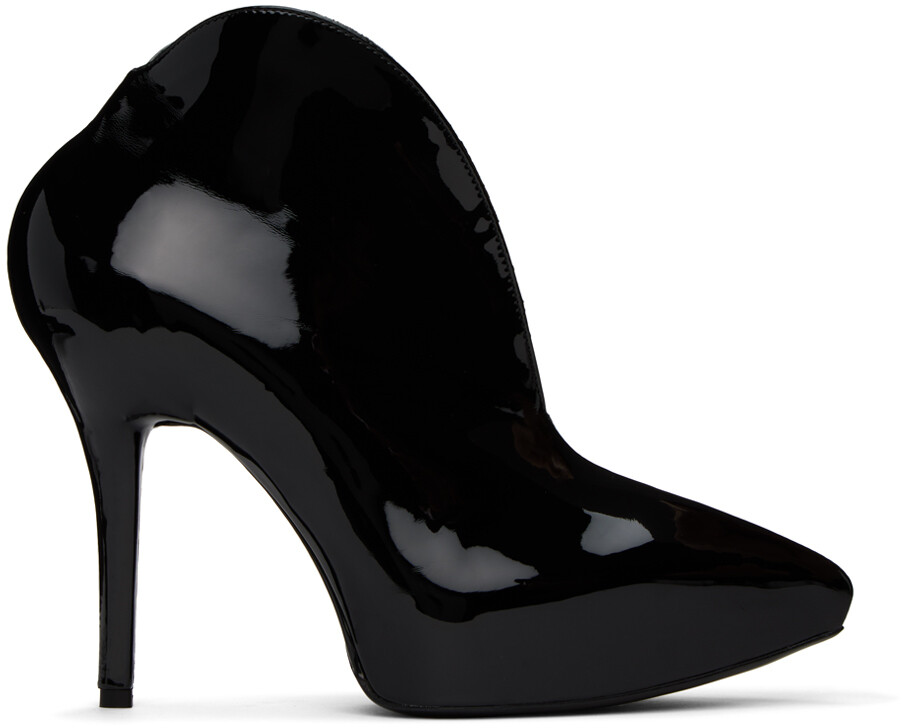 

ALAA Черные гладкие ботинки ALAÏA, Черный