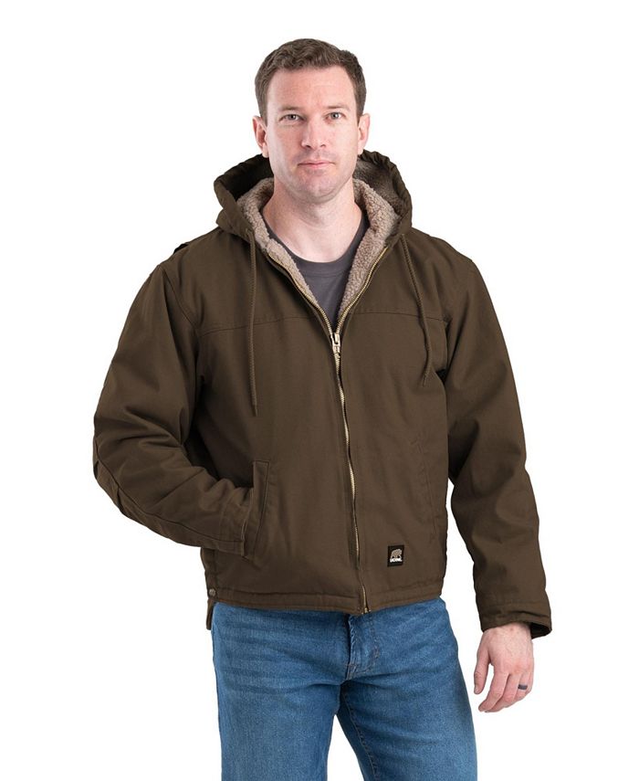 Мужской большой & Рабочее пальто с капюшоном и капюшоном Tall Heartland Berne, коричневый цена и фото