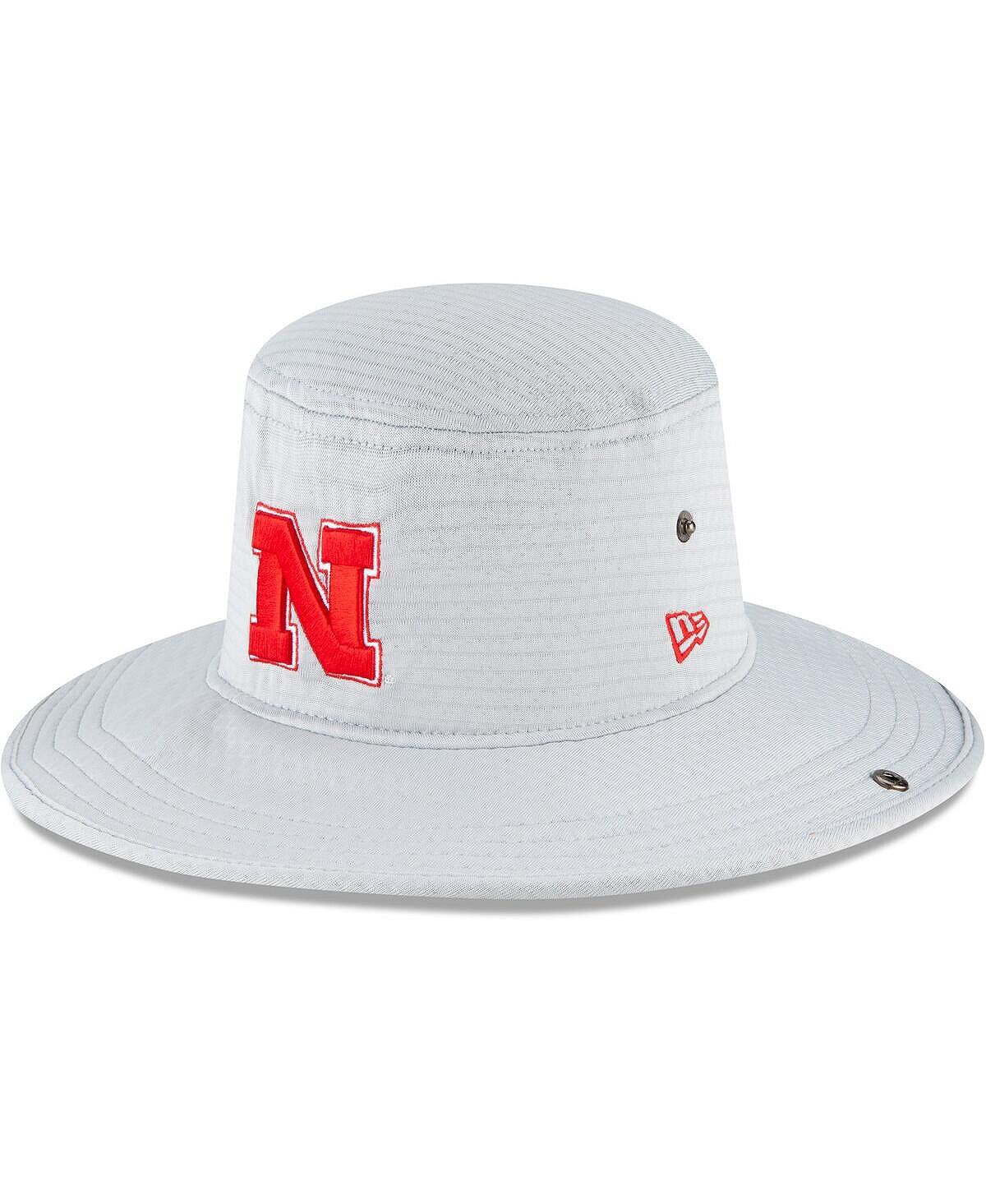 

Мужская серая шляпа Nebraska Huskers Aussie Snap Boonie New Era